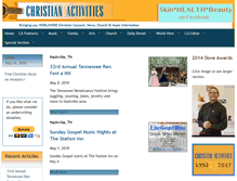 Tablet Screenshot of christianactivities.com